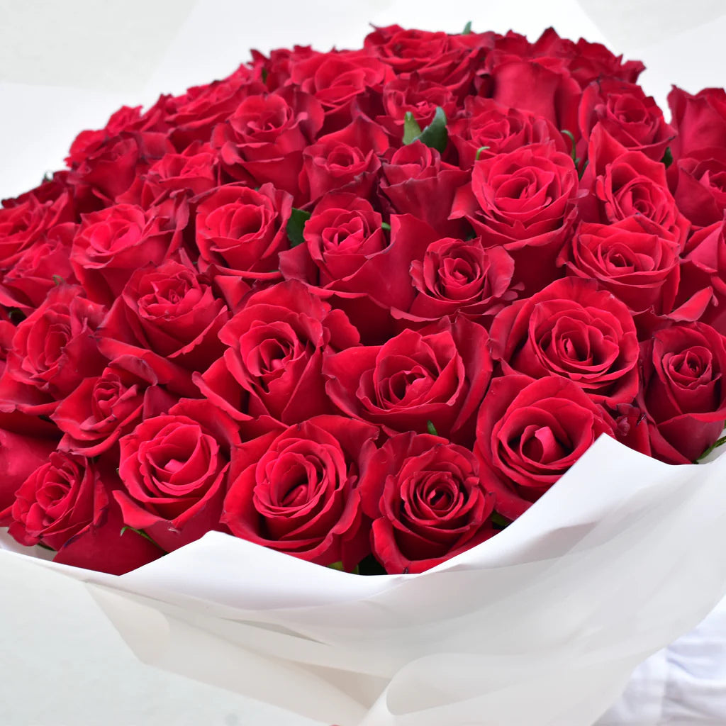 100 Red Roses Bouquet