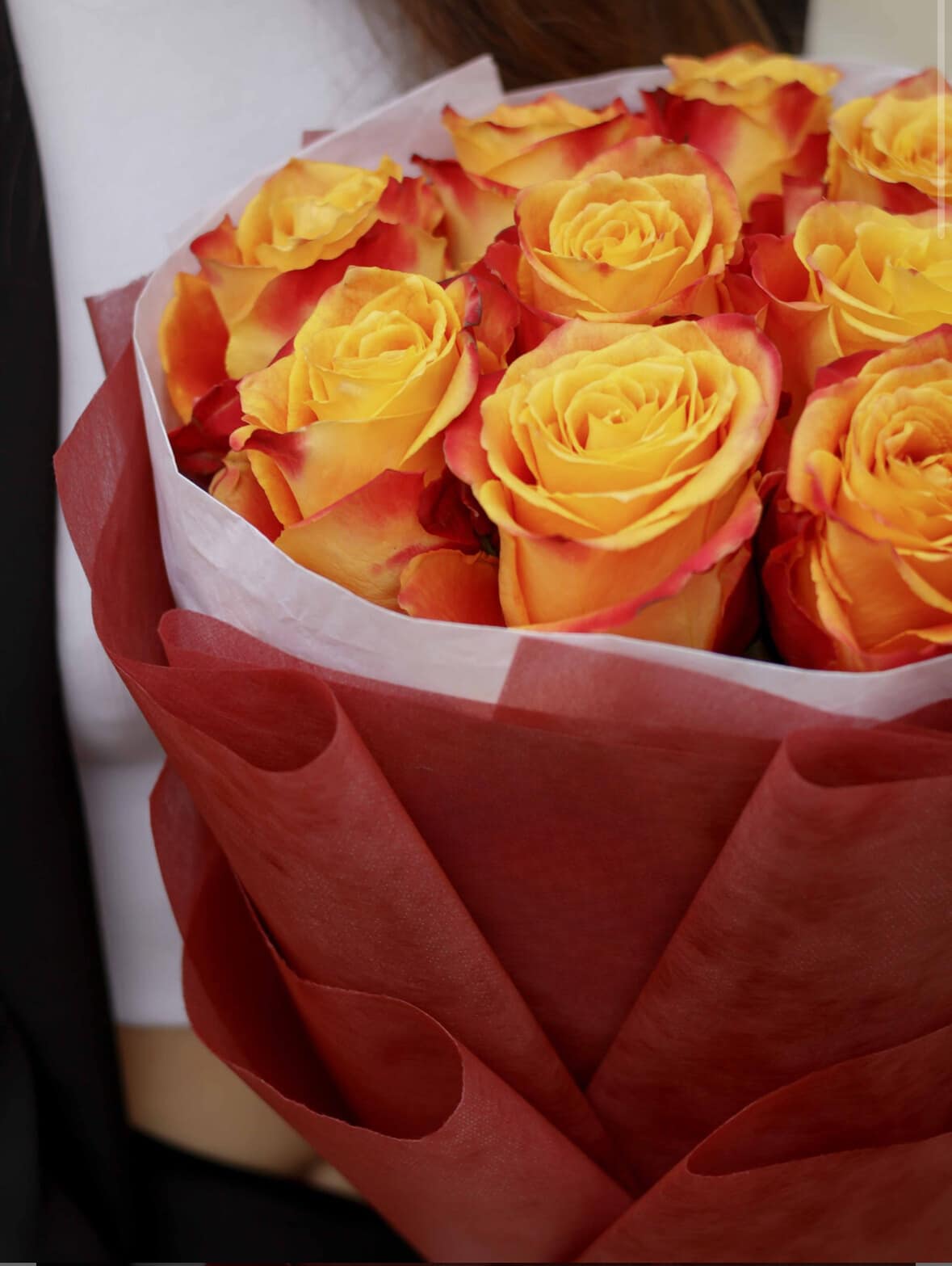 20 Orange Roses Bouquet