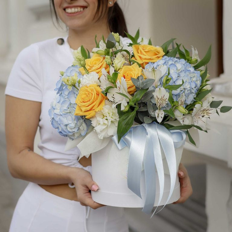 Golden Serenity Flower Box