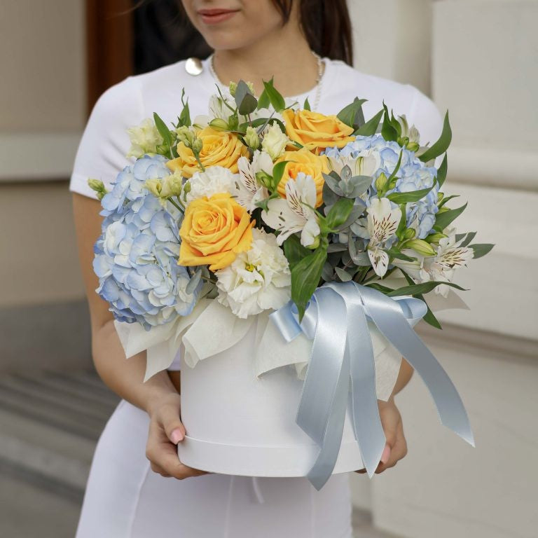 Golden Serenity Flower Box
