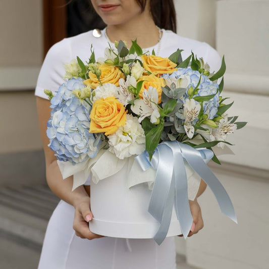 Golden Serenity Flower Box