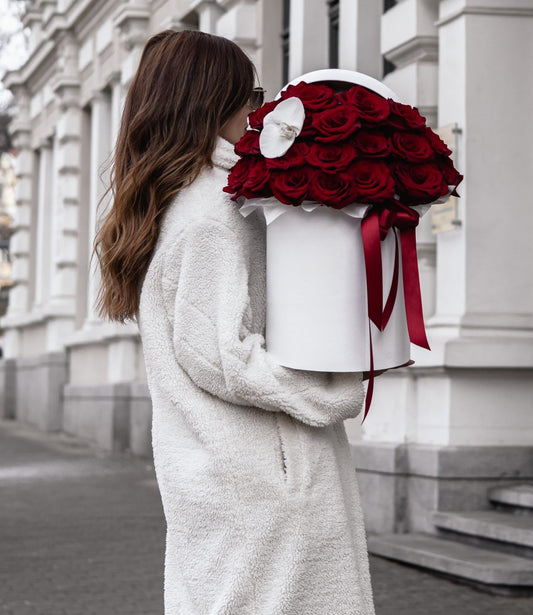 Eternal Scarlet & Orchid Hatbox