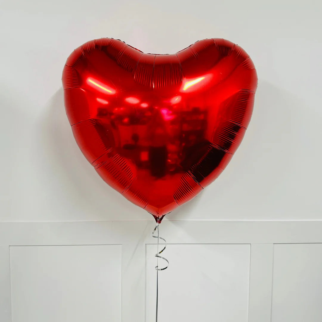 Red Heart Foil Balloon