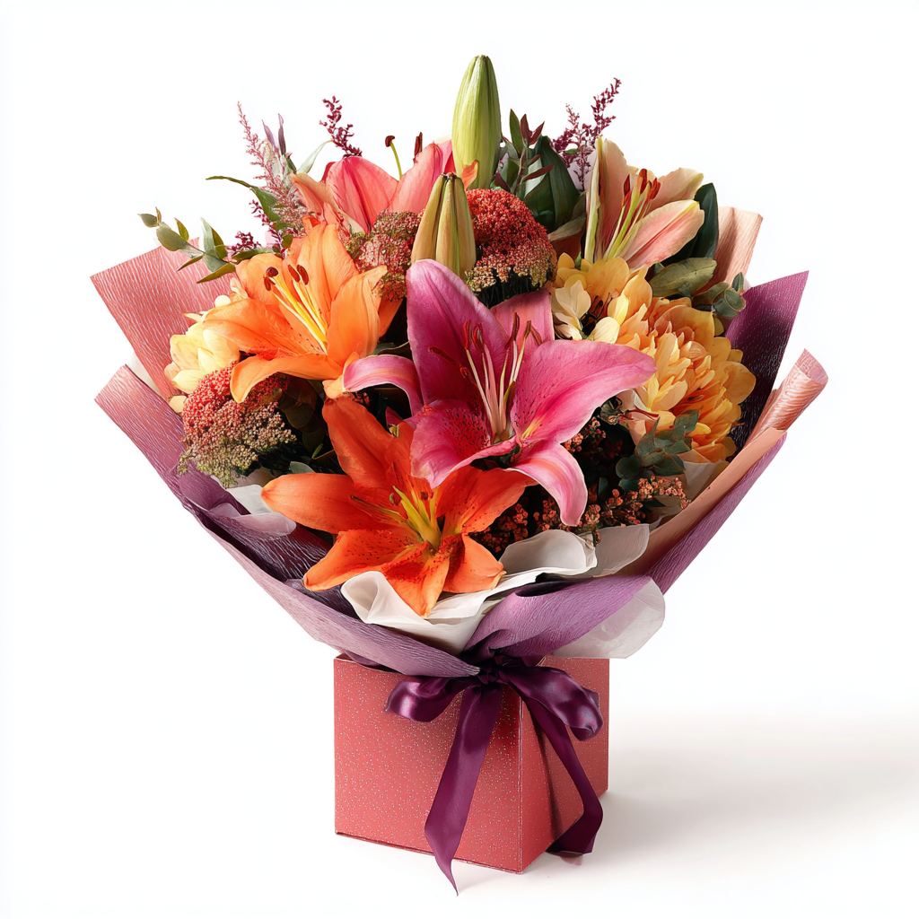 Sunset Lily Bouquet