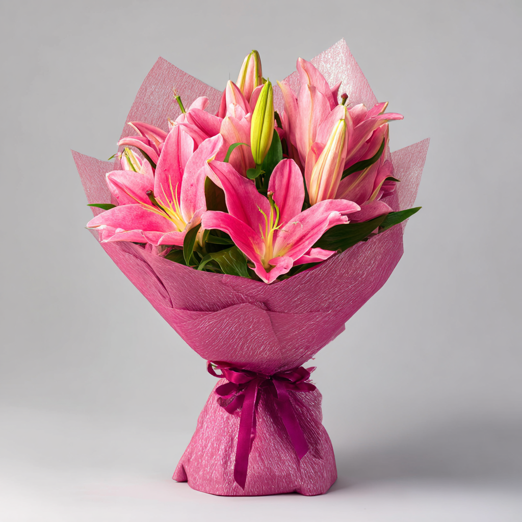 Pink Lily Bouquet