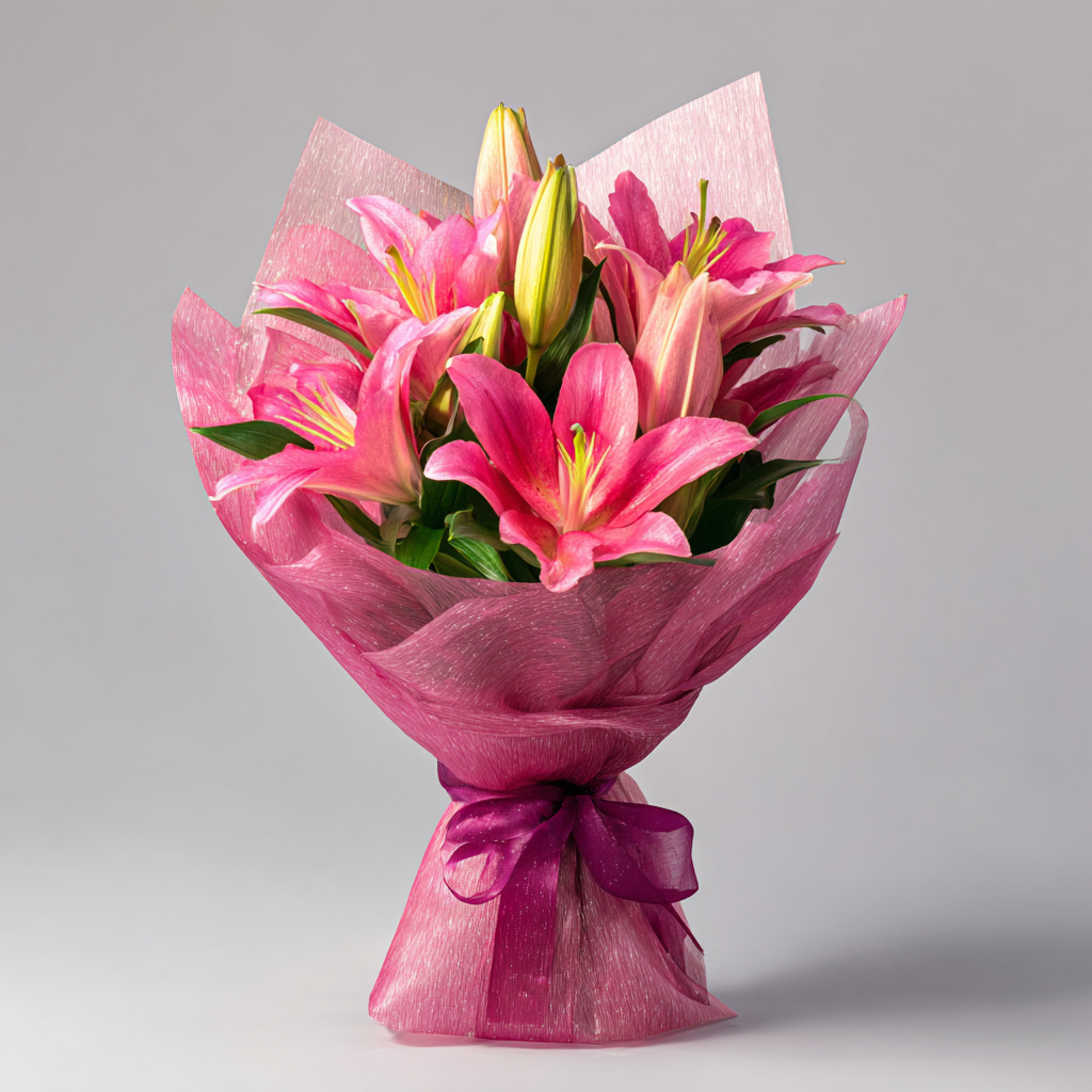 Pink Lily Bouquet