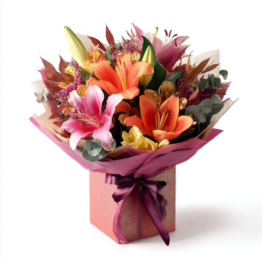 Sunset Lily Bouquet